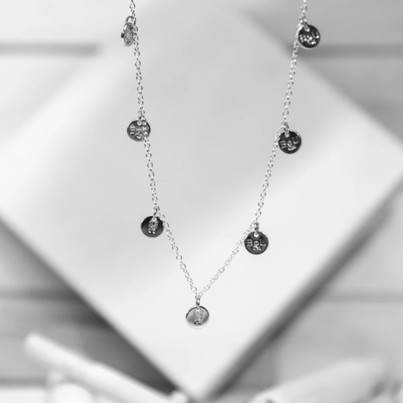 Brass & Unity Silver Multi Charm Necklace - Picture 1 of 7